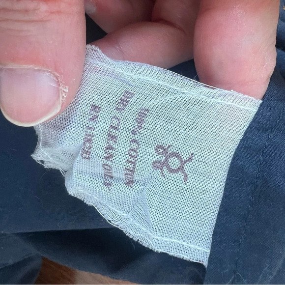 Figue Beaded Embroidered Boho Peasant Top Navy Size S - Picture 6 of 6